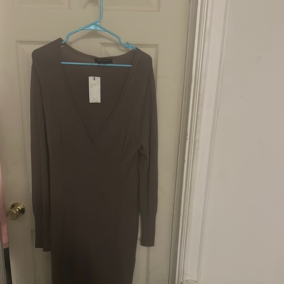 BCBGMaxAzria Dresses & Skirts - BCBGMaxAzria Black Bodycon V-Neck Dress